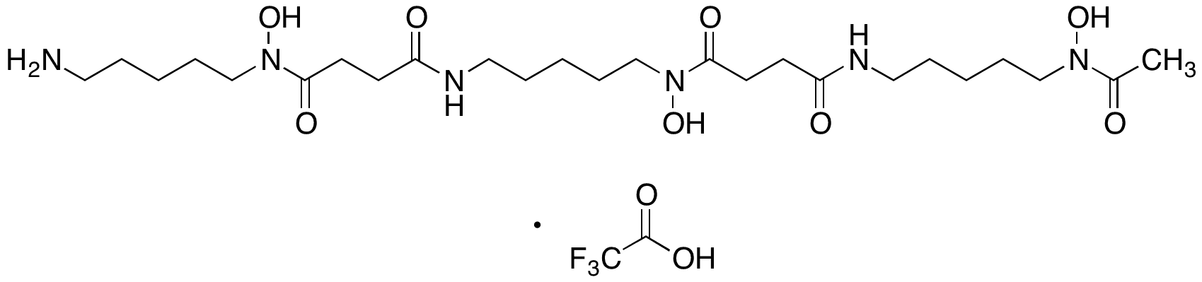 Deferoxamine Trifluoroacetic Acid Salt - Chemical structure and product image