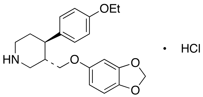 rac-trans-4-Defluoro-4-ethoxy Paroxetine Hydrochloride - Chemical structure and product image