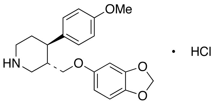 rac-trans-4-Defluoro-4-methoxy Paroxetine Hydrochloride - Chemical structure and product image