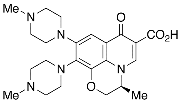 9-Defluoro-9-(4-methyl-1-piperazinyl) Levofloxacin - Chemical structure and product image