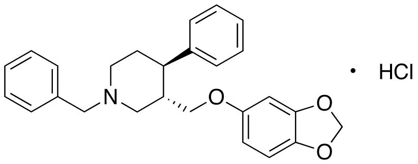 Defluoro N-Benzyl Paroxetine Hydrochloride - Chemical structure and product image