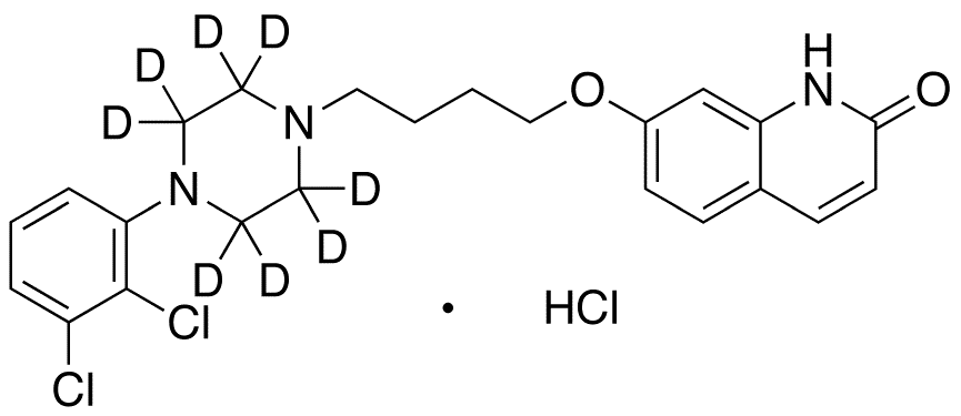 Dehydro Aripiprazole-d8 Hydrochloride - Chemical structure and product image