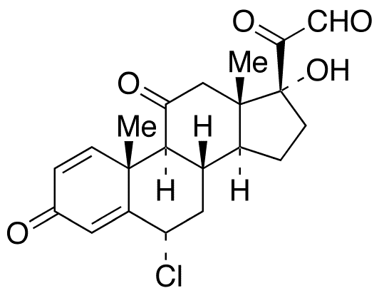 21-Dehydro-6 alpha-chloro Prednisone - Chemical structure and product image