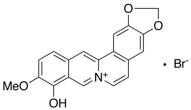 Dehydro Berberrubine Bromide - Chemical structure and product image