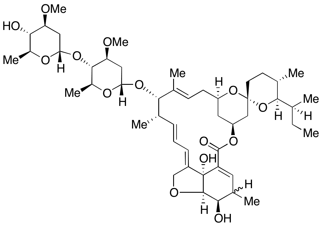2,3-Dehydro-3,4-dihydro Ivermectin (Mixture of Diastereomers) - Chemical structure and product image