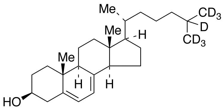 (3 beta)-7-Dehydro Cholesterol-d7 - Chemical structure and product image
