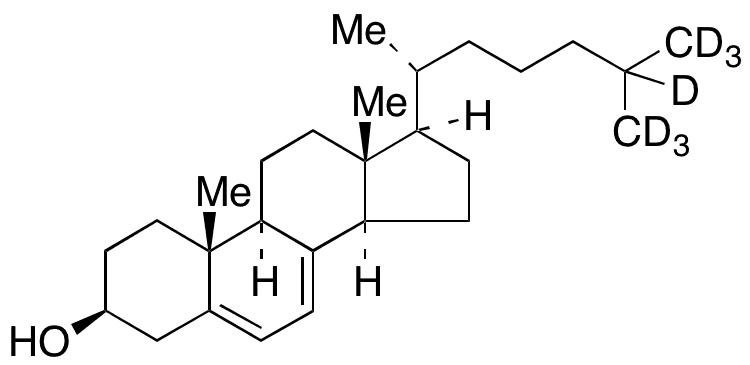 (3 beta )-7-Dehydro Cholesterol-d7 (Major) - Chemical structure and product image