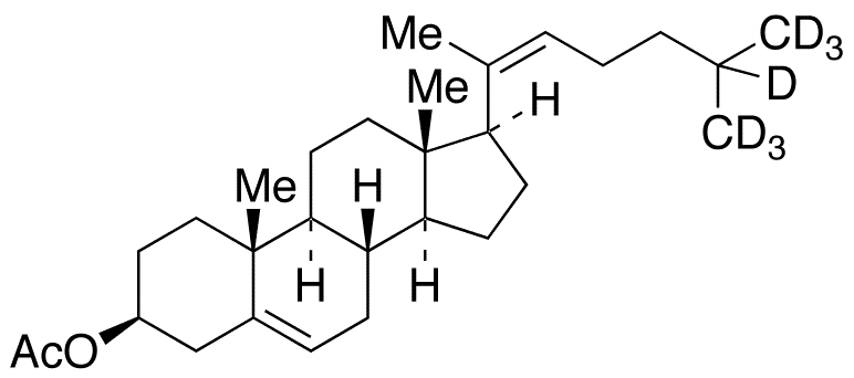 20-Dehydro Cholesterol-d7 3-Acetate - Chemical structure and product image
