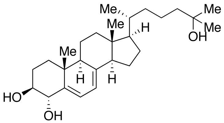 (4alpha)-7-Dehydro-4,25-dihydroxycholesterol - Chemical structure and product image