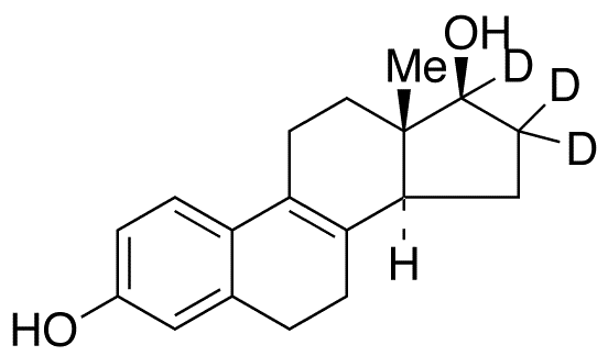 delta 8,9-Dehydro-17 beta-estradiol-16,16,17-d3 (major) - Chemical structure and product image
