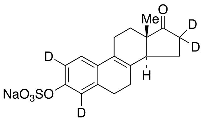 delta 8,9-Dehydro Estrone-d4 3-Sulfate Sodium Salt - Chemical structure and product image