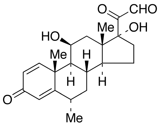21-Dehydro-6 alpha-Methylprednisolone, Partially Hydrated - Chemical structure and product image