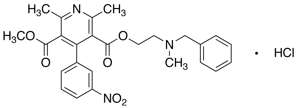 Dehydro Nicardipine Hydrochloride - Chemical structure and product image