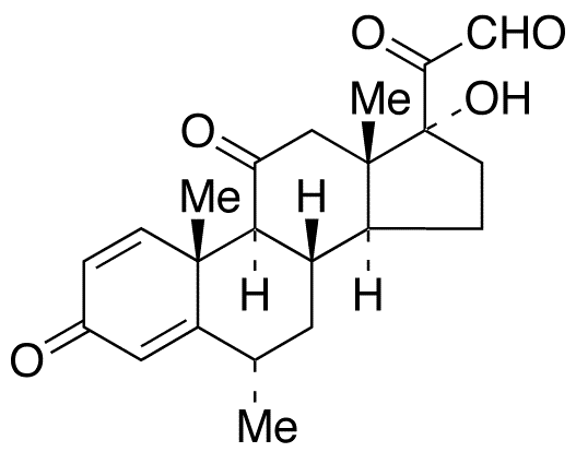 21-Dehydro-6alpha-methyl Prednisone - Chemical structure and product image
