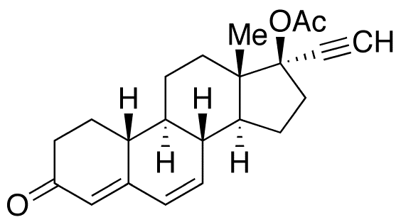 6,7-Dehydro Norethindrone Acetate - Chemical structure and product image