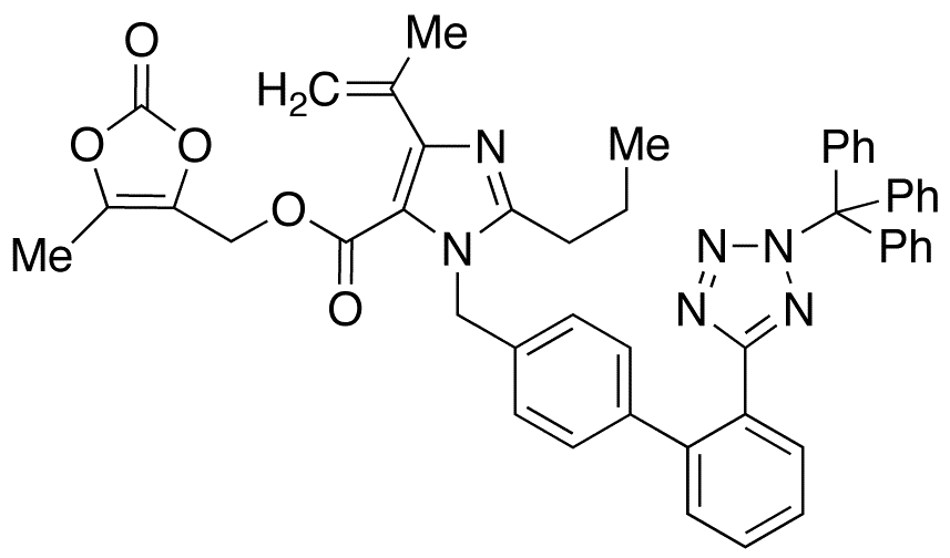 Dehydro Olmesartan-2-trityl Medoxomil - Chemical structure and product image