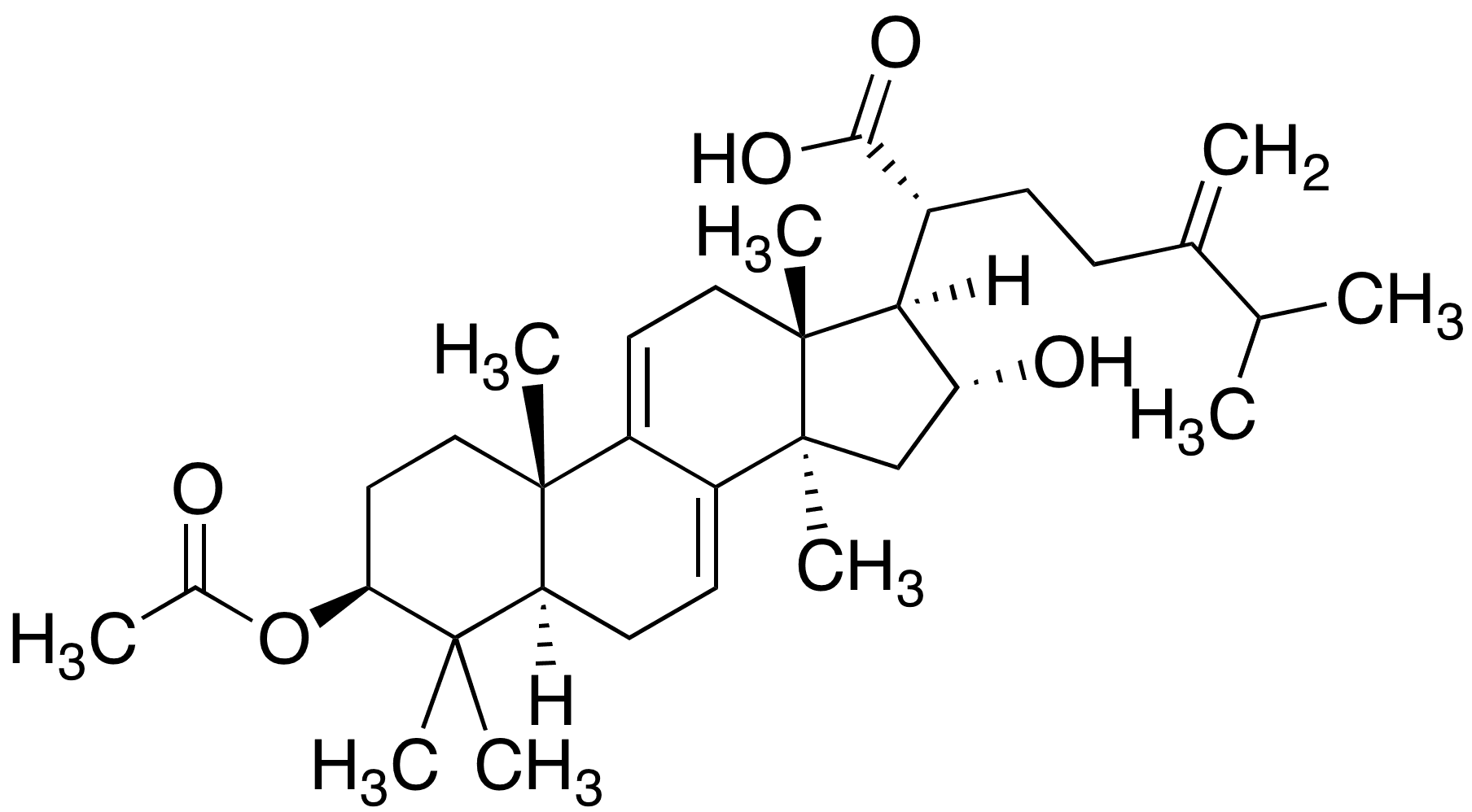 Dehydropachymic Acid - Chemical structure and product image