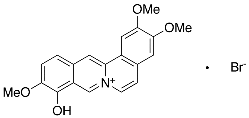 Dehydro Palmatrubine Bromide - Chemical structure and product image