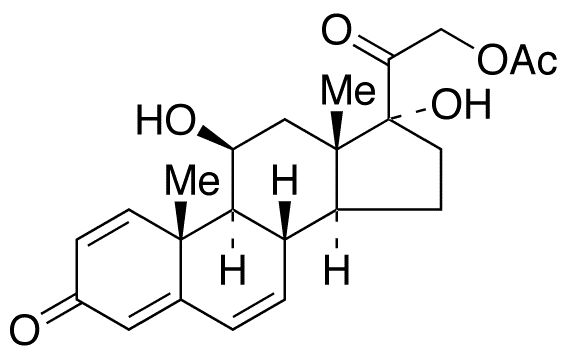 6,7-Dehydro Prednisolone 21-Acetate - Chemical structure and product image