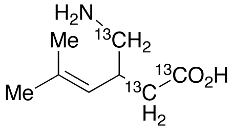 rac 4,5-Dehydro Pregabalin-13C3 - Chemical structure and product image