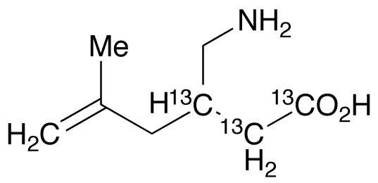 rac 5,6-Dehydro Pregabalin-13C3 - Chemical structure and product image