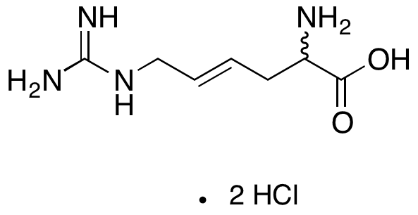 trans-4,5-Dehydro-DL-homoarginine Dihydrochloride - Chemical structure and product image