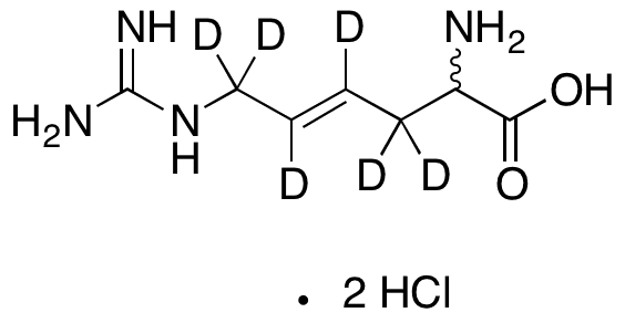 trans-4,5-Dehydro-DL-homoarginine-d6 Dihydrochloride - Chemical structure and product image