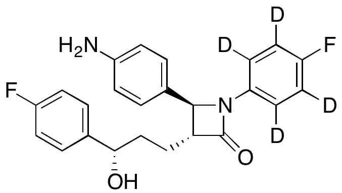 4-Dehydroxy-4-amino Ezetimibe-d4 - Chemical structure and product image
