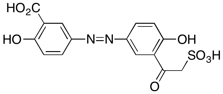 3-Descarboxy-3-sulfocaetyl Olsalazine - Chemical structure and product image