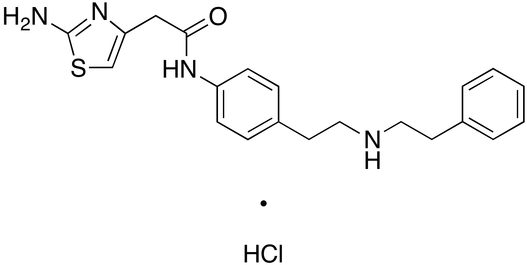 Dehydroxy Mirabegron Hydrochloride Salt - Chemical structure and product image