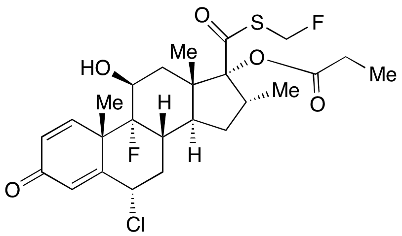 17-Dehydroxopropionaldehyde-20-desmethoxy-S-fluoromethyl Flumethasone - Chemical structure and product image