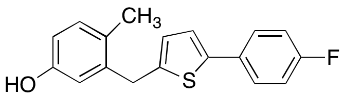De-alpha-D-glucopyranoside Hydroxy Canagliflozin - Chemical structure and product image