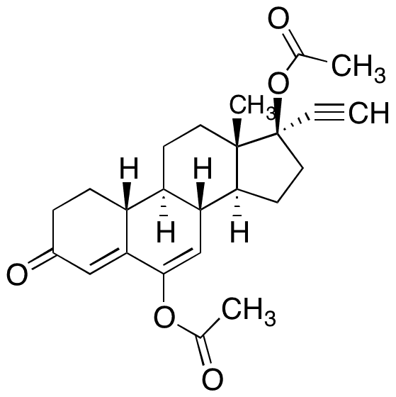 6-Dehydro-6-acetoxy Norethindrone Acetate - Chemical structure and product image