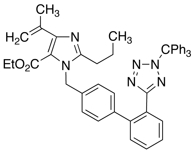 Dehydro N2-Triphenylmethyl Olmesartan Ethyl Ester - Chemical structure and product image