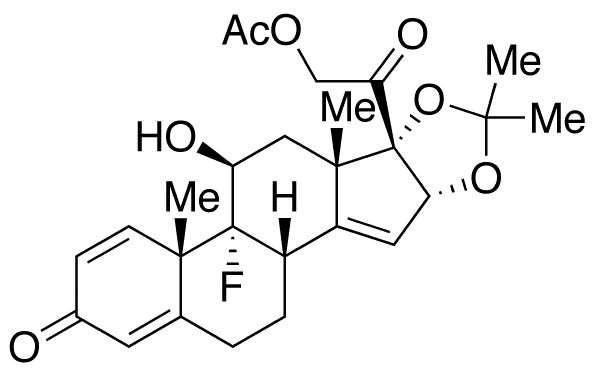 14,15-Dehydro 21-Acetyloxy Triamcinolone Acetonide - Chemical structure and product image