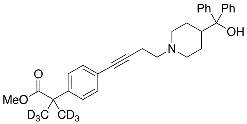 1-Dehydroxy-1-dehyro-fexofenadine-d6 Methyl Ester - Chemical structure and product image