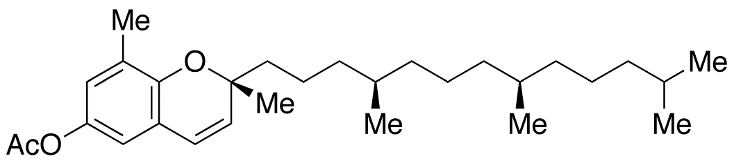 3,4-Dehydro delta-Tocopherol Acetate - Chemical structure and product image