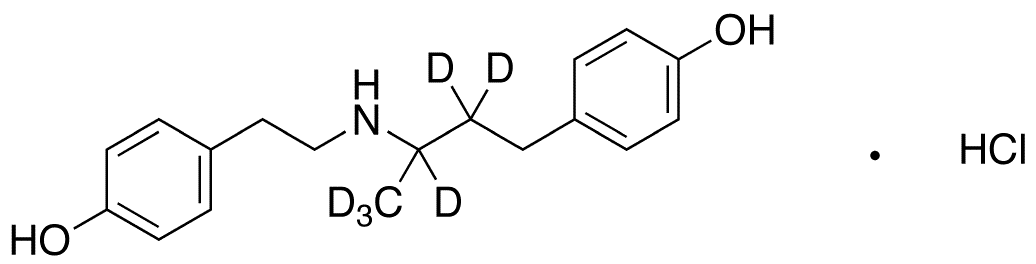 Dehydroxy Ractopamine-d6 (Major) Hydrochloride Salt - Chemical structure and product image