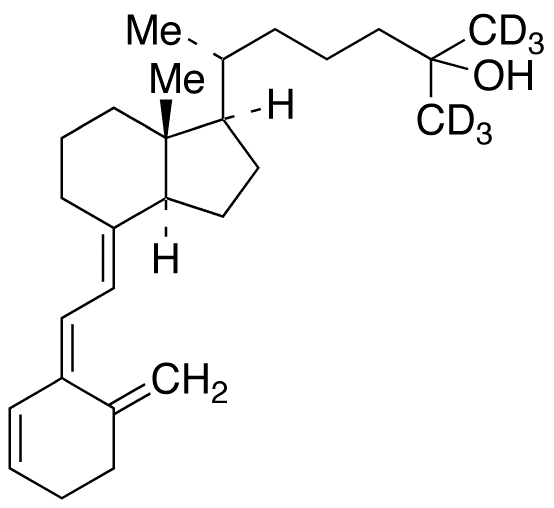 3-Dehydroxy-3-ene-25-ol Vitamin D3-d6 - Chemical structure and product image