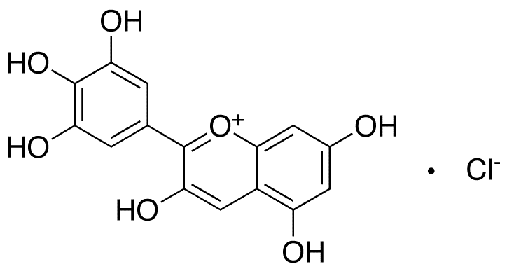 Delphinidin Chloride - Chemical structure and product image