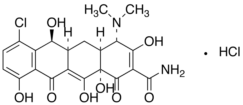 Demeclocycline Hydrochloride - Chemical structure and product image