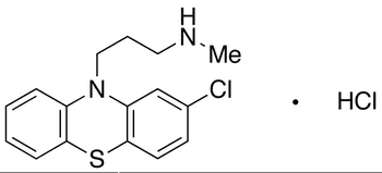 Demethyl Chlorpromazine Hydrochloride - Chemical structure and product image