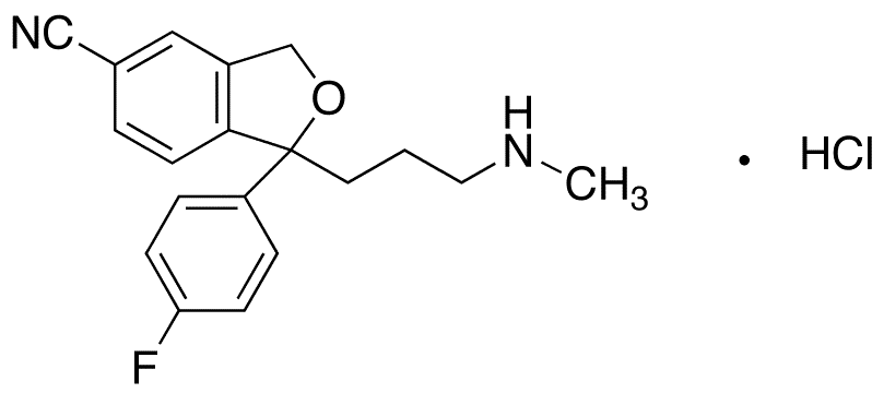 rac Desmethyl Citalopram Hydrochloride - Chemical structure and product image