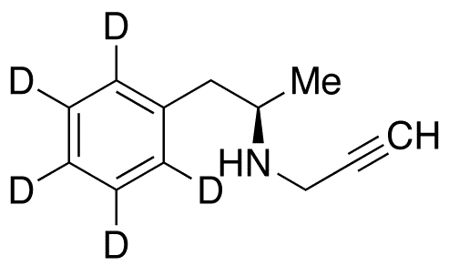 R-(-)-N-Demethyl Deprenyl-d5 - Chemical structure and product image