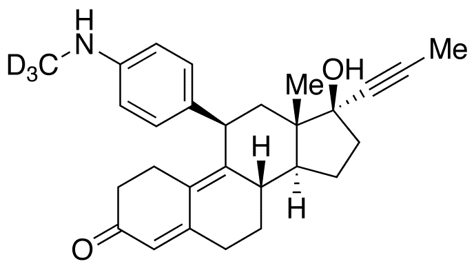 N-Demethyl Mifepristone-d3 - Chemical structure and product image