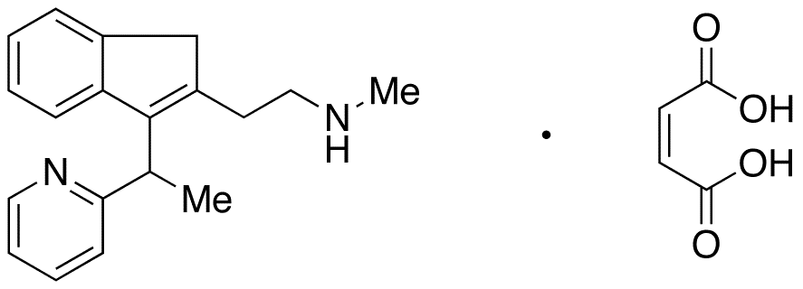 rac-N-Demethyl Dimetindene Maleate (Dimetindene Impurity) - Chemical structure and product image