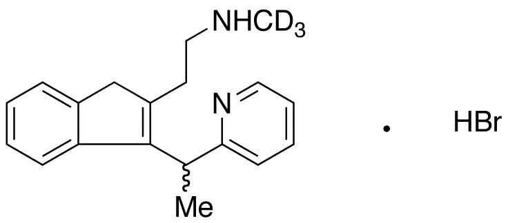 rac-N-Demethyl Dimethindene-d3 Hydrobromide - Chemical structure and product image