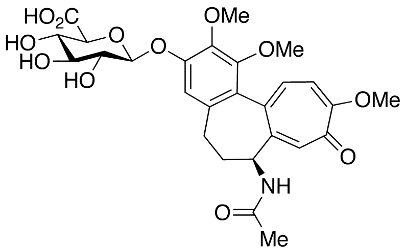 3-Demethyl Colchicine 3-O-beta-D-Glucuronide - Chemical structure and product image