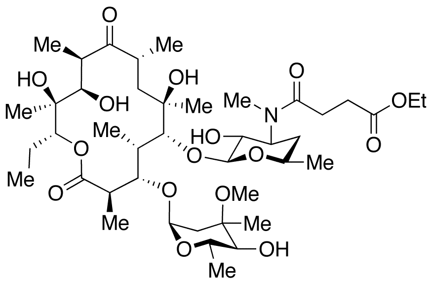 N-Demethyl-N-(ethylsuccinyl) Erythromycin - Chemical structure and product image
