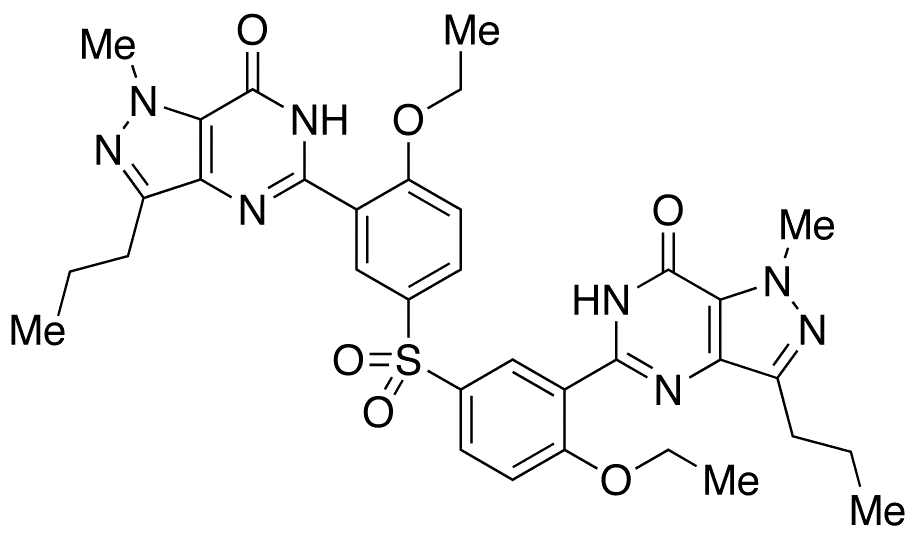 De(methypiperazinyl) Sildenafil Dimer Impurity - Chemical structure and product image